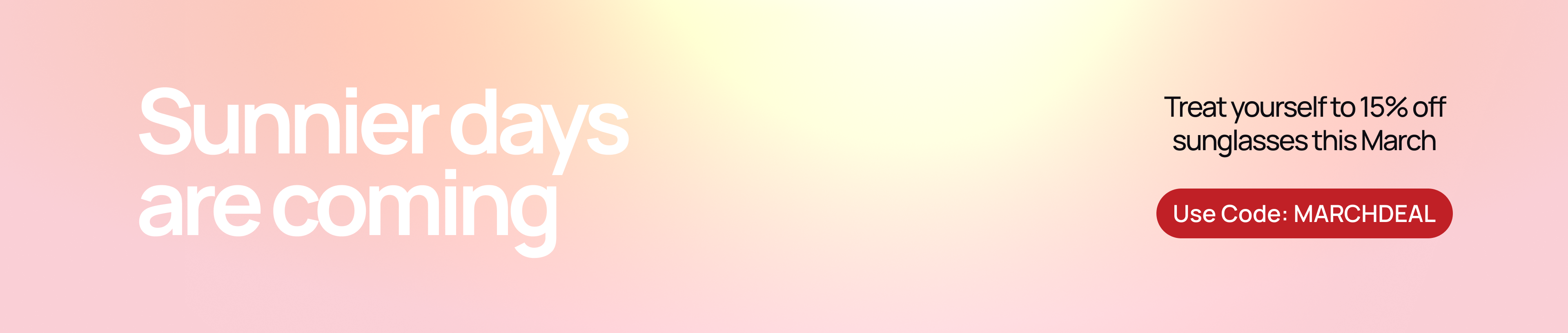 sunny days are coming march 20266